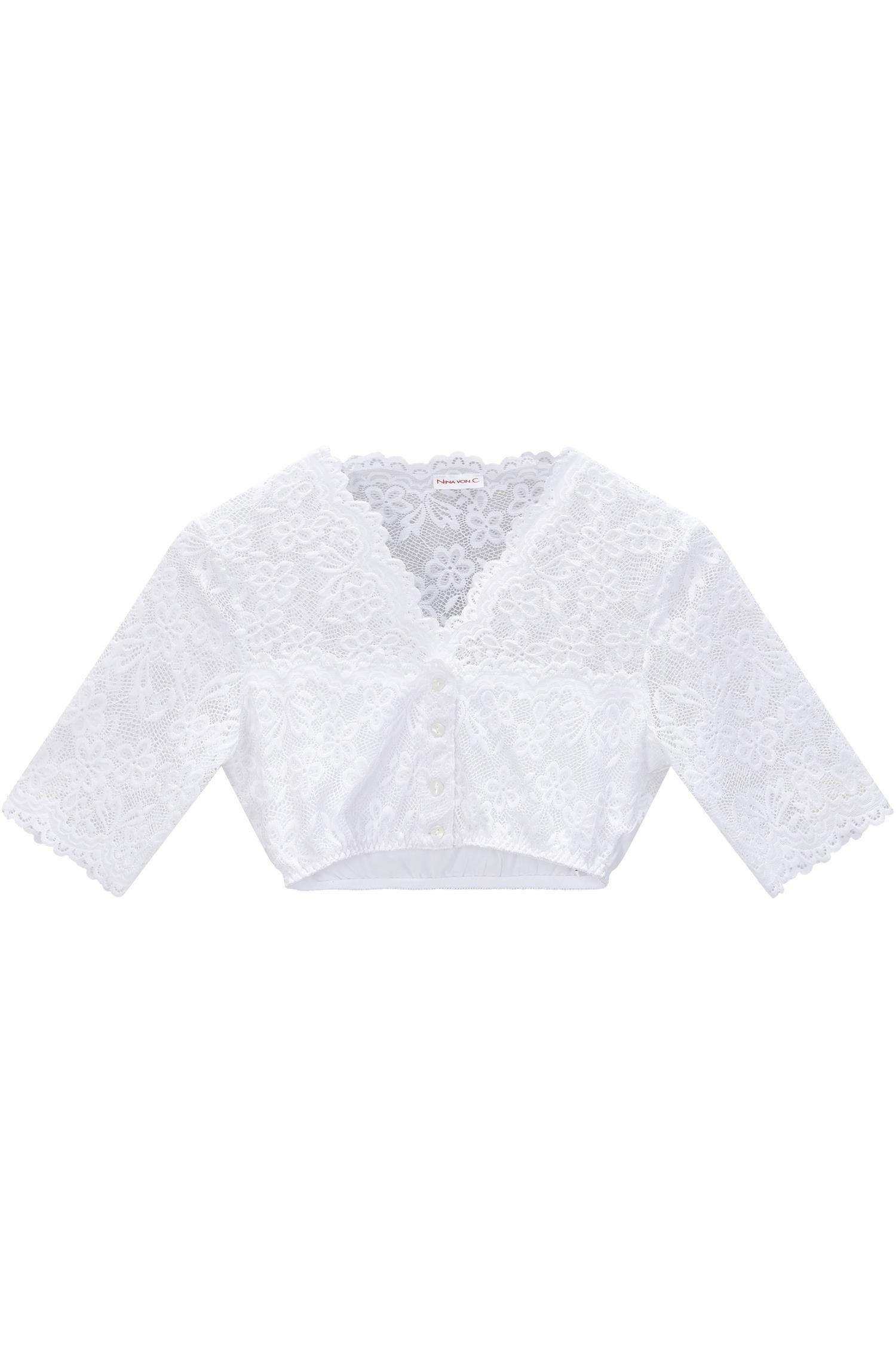 Weiße Dirndlbluse Waltraud von Nina von C.